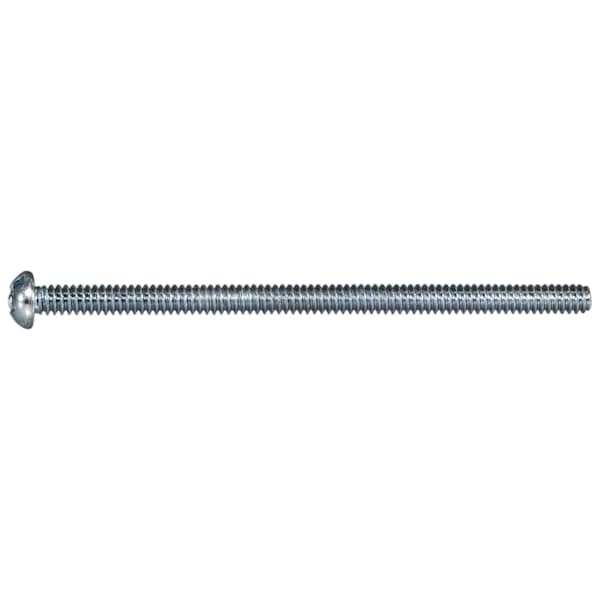 Midwest Fastener #6-32 x 2-1/2 in Combination Phillips/Slotted Round Machine Screw, Zinc Plated Steel, 100 PK 50935 - main